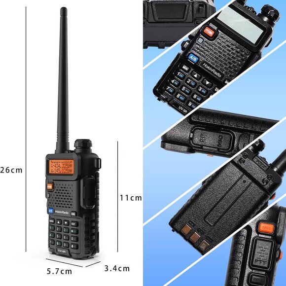 UV-5R Ham Radio Long Range for Adults Handheld Two Way Radio 144-148Mhz ,430-450 - Picture 4 of 6
